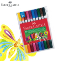 Флумастри 10 цвята Двойни Faber-Castell